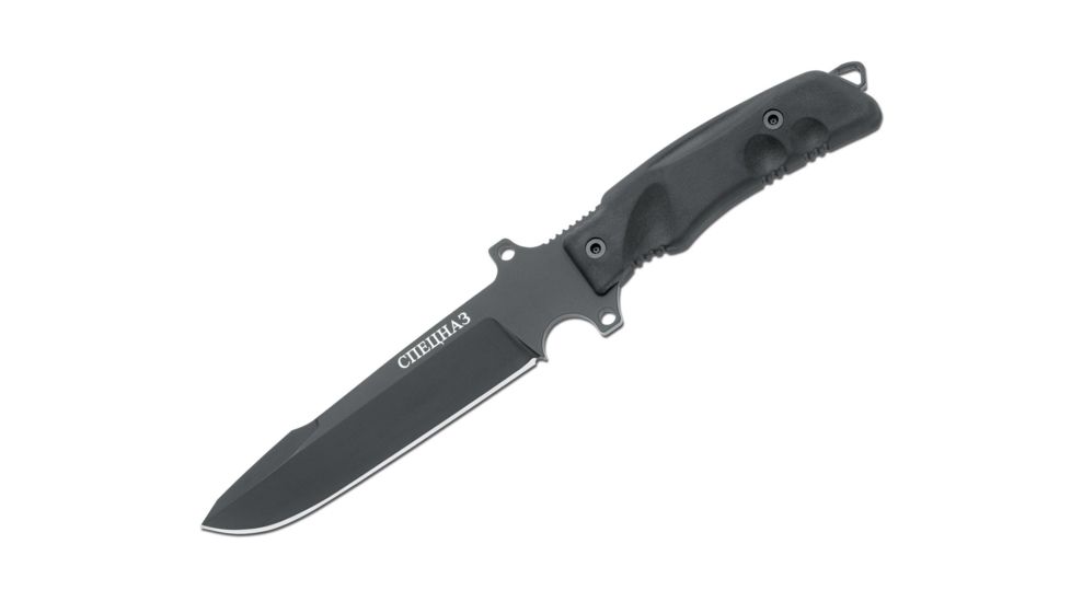 Boker FX-G4B Fkmd Spetsnaz Predator Fixed Blade Knife, 6.7in, N690, Forprene, Black, FX-G4B