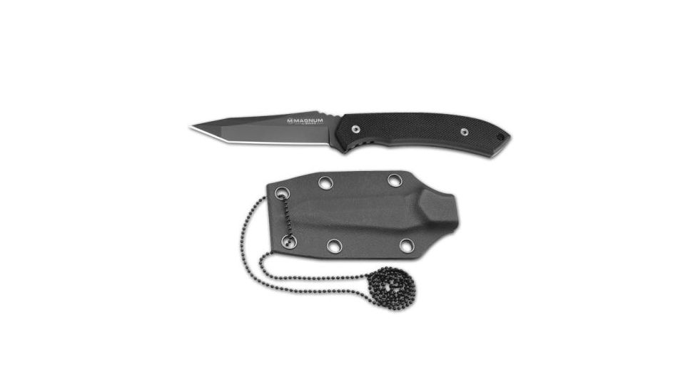 Boker USA Magnum Tanto Neck Knife Fixed Blade Neck Knife w/ Kydex Sheath 02MB1026