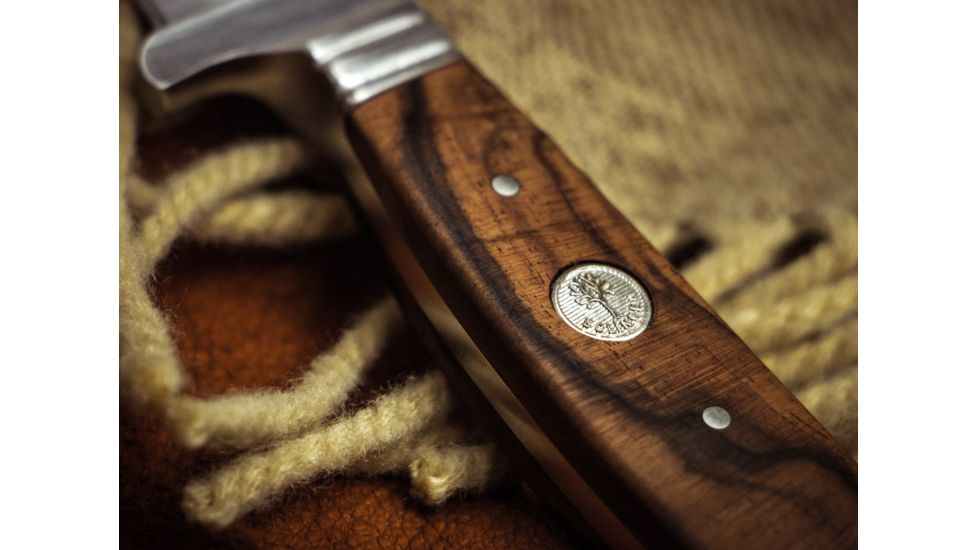 Boker Nicker 11 Jager Gold Fixed Blade Knife 4.3in, 4116, Walnut Wood, Brown, 121534