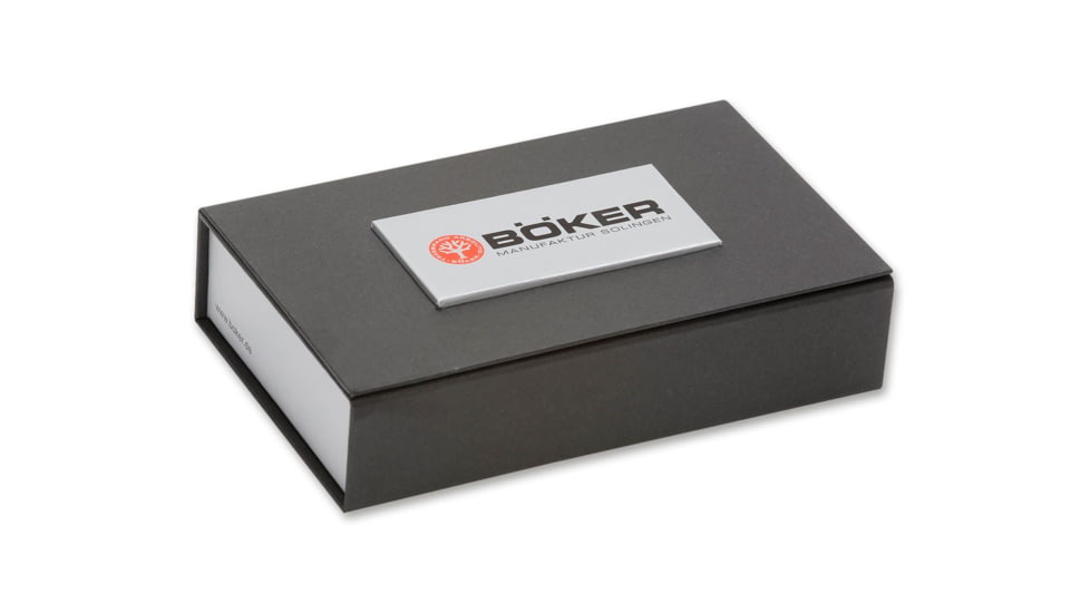 Boker Optima Set Ii Folding Blade Knife, 3.5in, 4034, Uncoated, Black, 113109