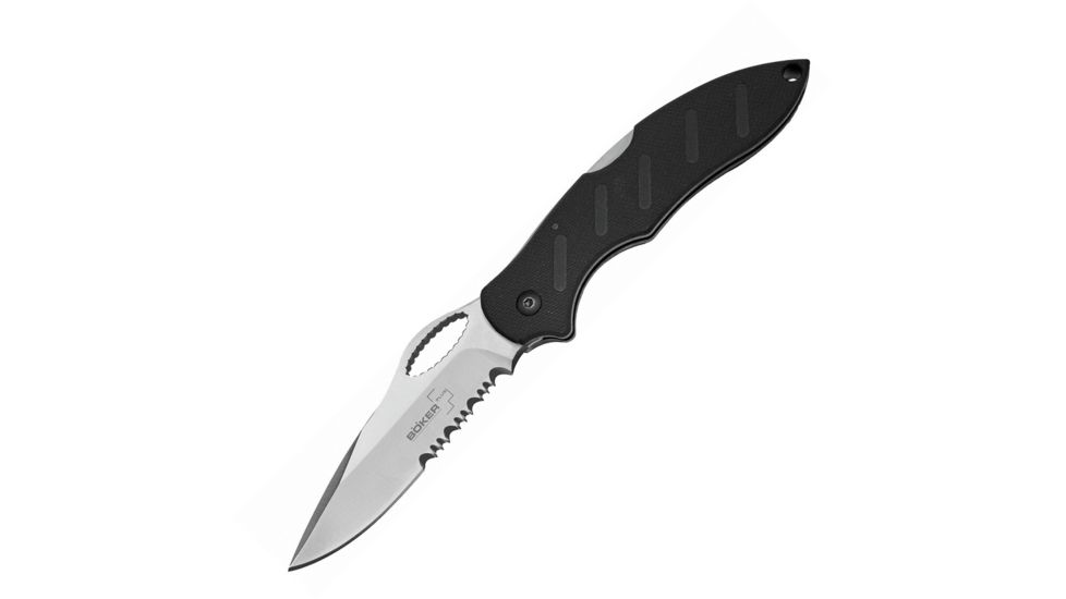 Boker Plus Action Roper Folding Knife, 3in, AUS-8, G10, Black, 01BO094