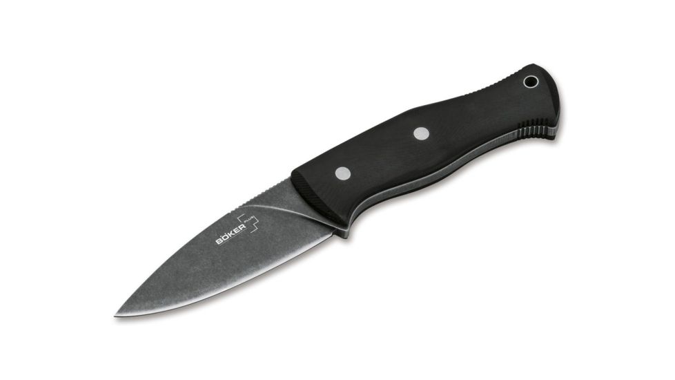 Boker Plus Farkas Bushcraft Fixed Blade Knife, 3.8in, D2, Micarta, Black, 02BO065