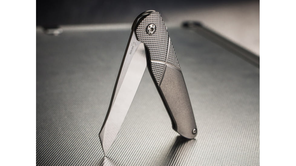 Boker Plus Gent-X Folding Knife, 2.9in, 440C, Uncoated, Silver, 01BO261