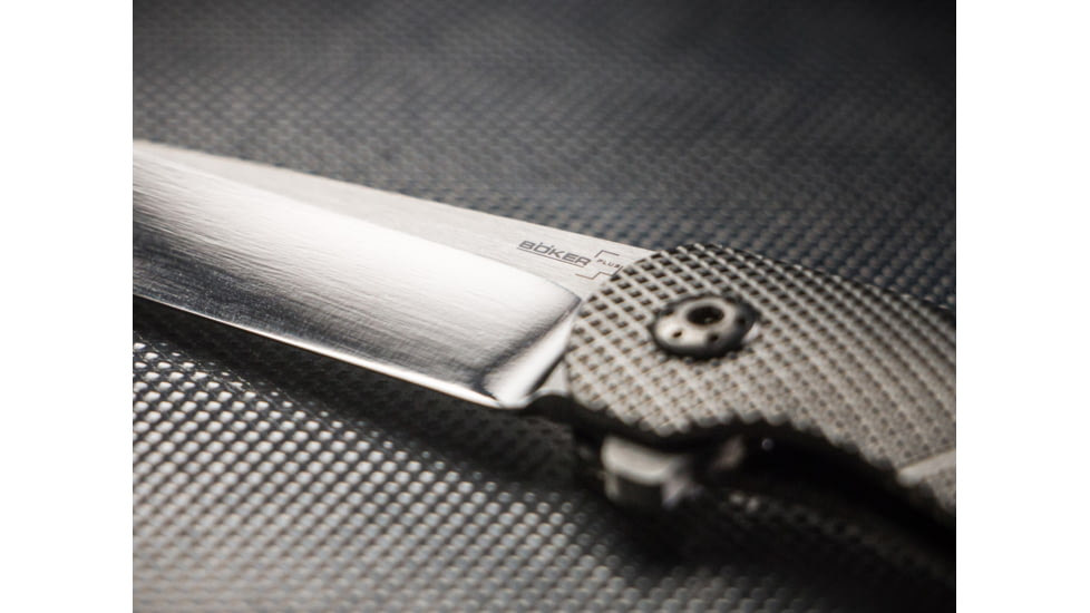 Boker Plus Gent-X Folding Knife, 2.9in, 440C, Uncoated, Silver, 01BO261