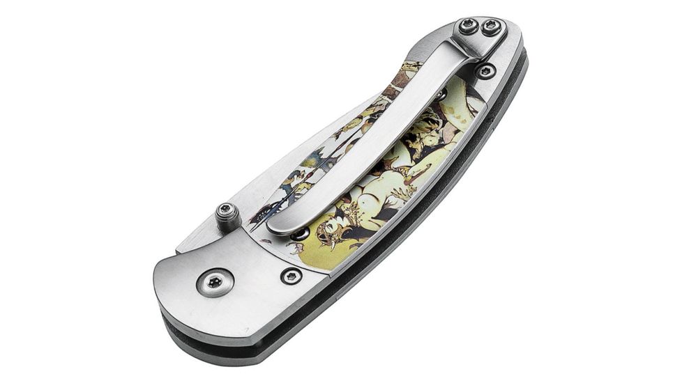 Boker Plus Gordito Frazetta Folding Knife, 2.4in, 440C, Aluminum, Uncoated, Multicolored, 01BO650