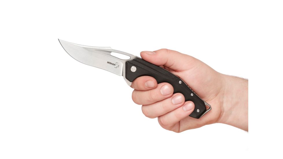 Boker Plus Masada Folder Folding Knife, 3.7in, Uncoated, Black, 01BO762