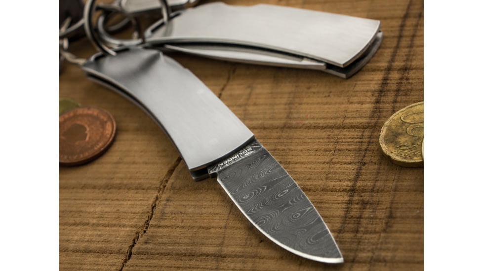 Boker Pocket Key Damascus, Silver, 111017DAM