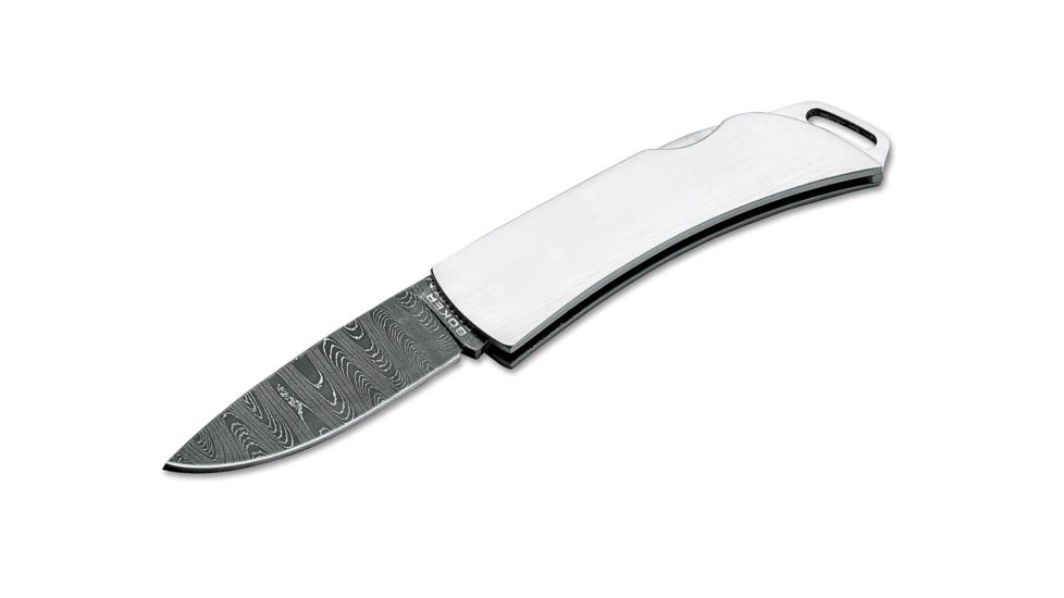 Boker Pocket Key Damascus, Silver, 111017DAM