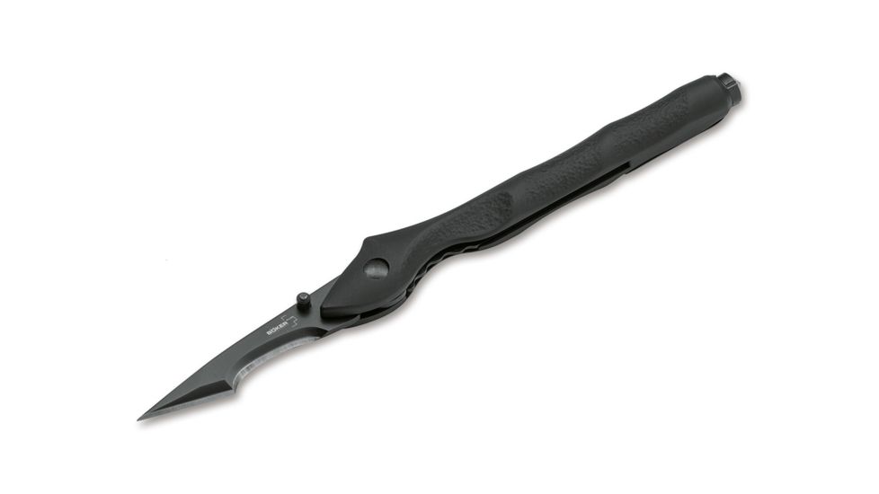 Boker Rbb Urban Survival Xl Folding Knife, 2.4in, 440C, Aluminum, Black, 01BO149