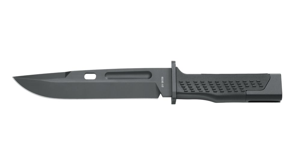 Boker SF-F2000 Arex Spartan Bayonet Fixed Blade Knife, 7.40in, 440C, Forprene, Black, SF-F2000