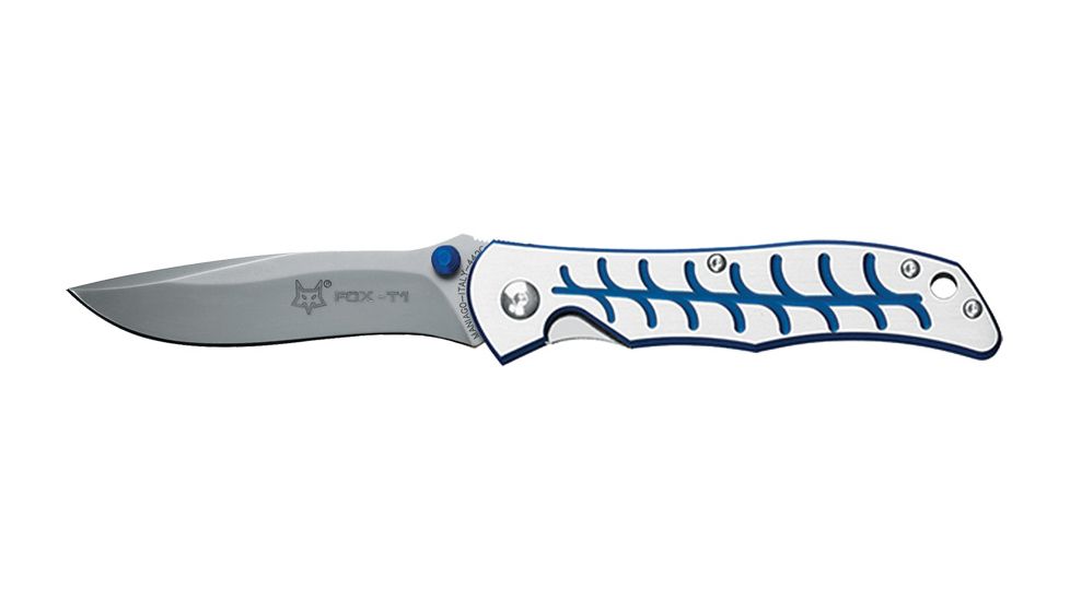Boker T1/2Blu Fox Terzuola Folding Knife, Blue, T1/2BLU