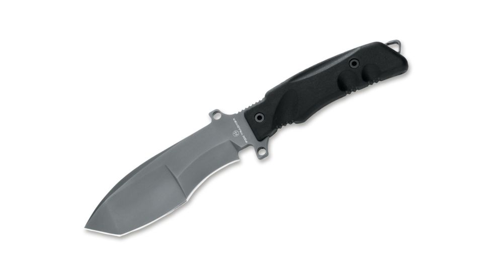 Boker Tracker Utility Camp Fixed Blade Knife, 5.9in, N690, Synthetic, Black, FX-9CM01B