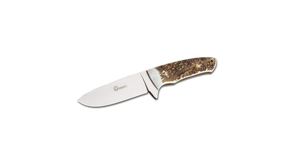 Boker USA Arbolito Stag Fixed Blade Knife w/ Leather Sheath 02BA545HH