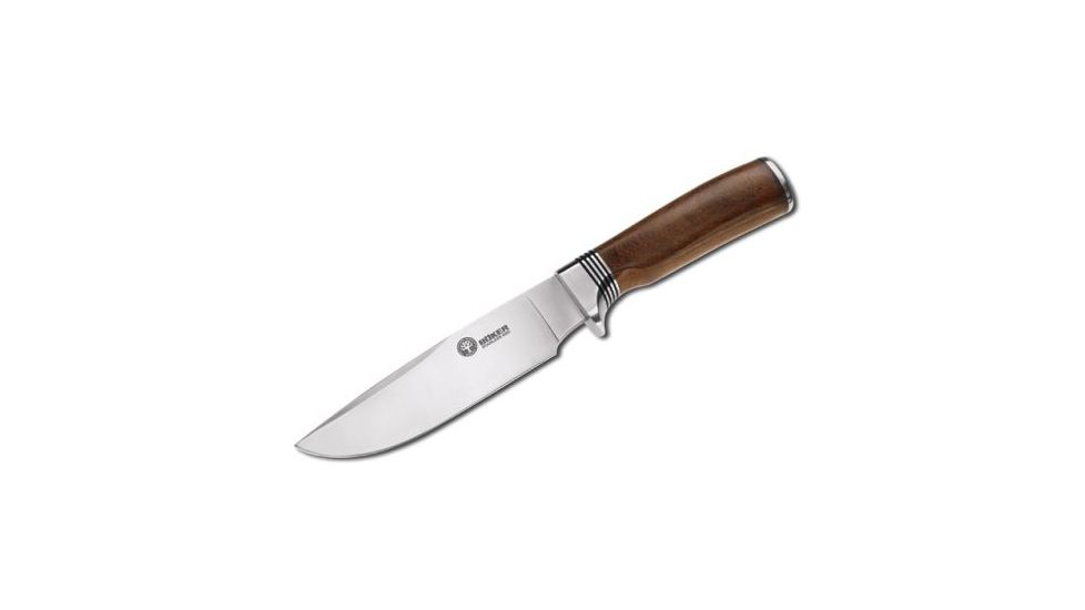 Boker USA Arbolito Timberwolf Wood Fixed Blade Outdoor Knife w/ Leather Sheath 02BA572
