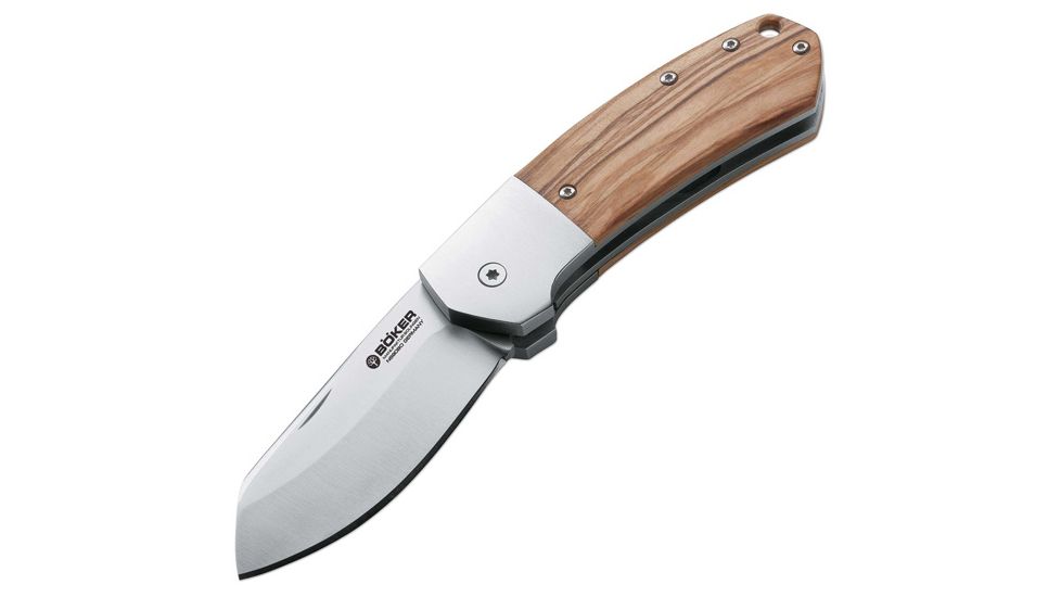 Boker USA Arctos 42, Olive Wood Handle, Plain B-111632