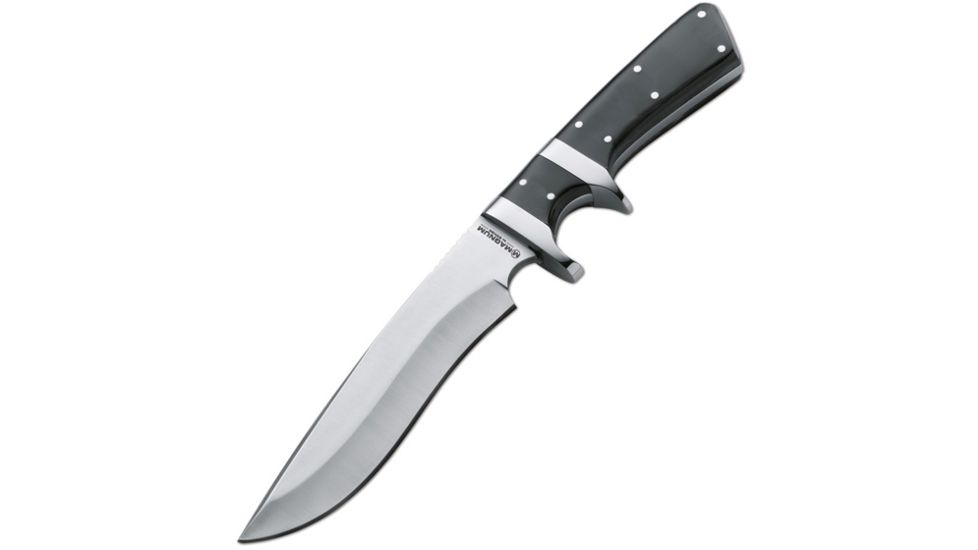 Boker USA Back Country Subhilt, Micarta Handle, Plain, Leather Sheath B-02LL316
