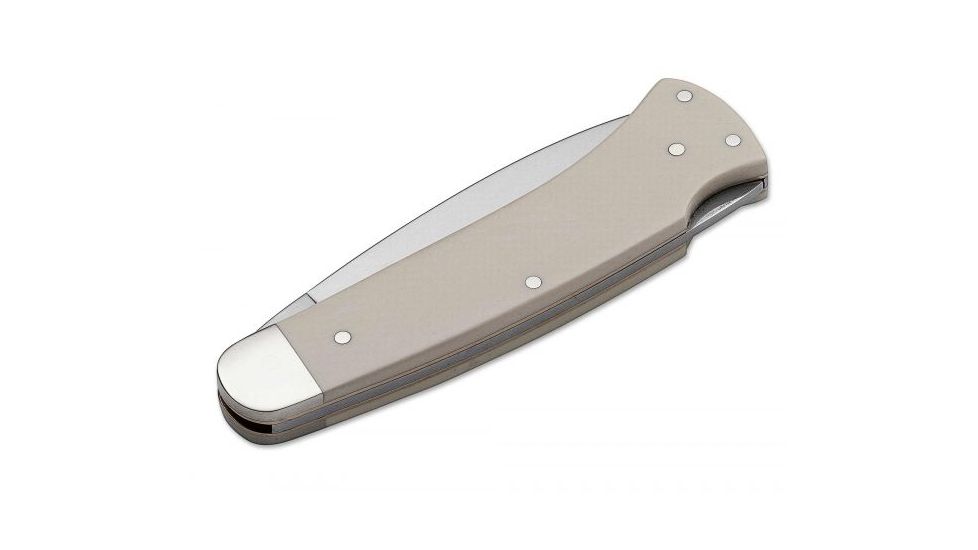 Boker USA Boker Fellow Folding Pocket Knife,3.3in 4034 Steel Blade,Elforyn White Handle 111035