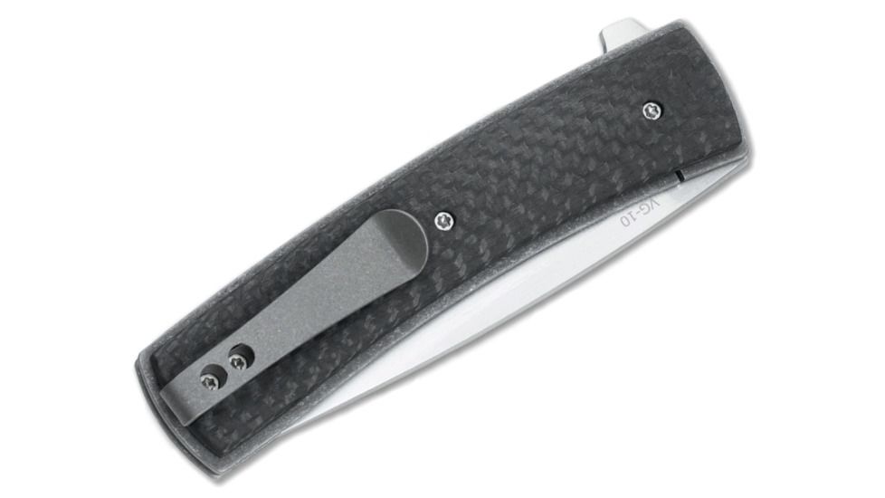 Boker USA Boker Plus FR CF Folding Pocket Knife,2.8in VG-10 Steel Blade,Carbon Fibre Black Handle, 01BO743