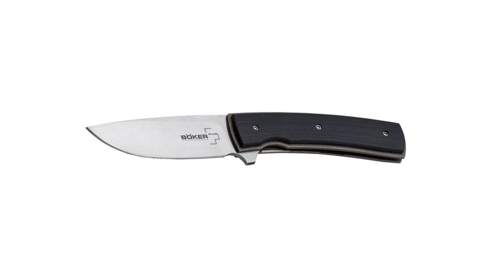 Boker USA Boker Plus FR G-10 Folding Pocket Knife,2.8in VG-10 Steel Blade,G-10 Black Handle, 01BO742