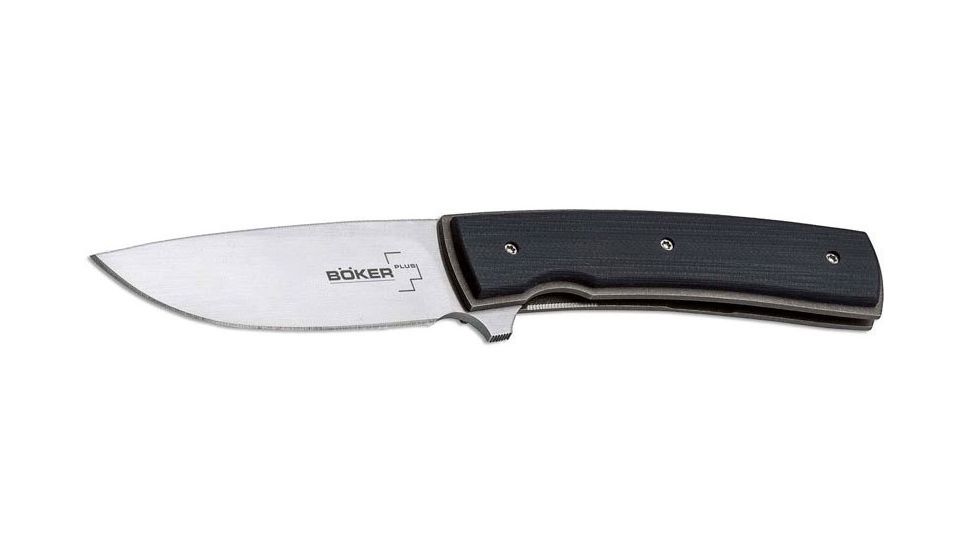 Boker USA Boker Plus FR G-10 Folding Pocket Knife,2.8in VG-10 Steel Blade,G-10 Black Handle, 01BO742