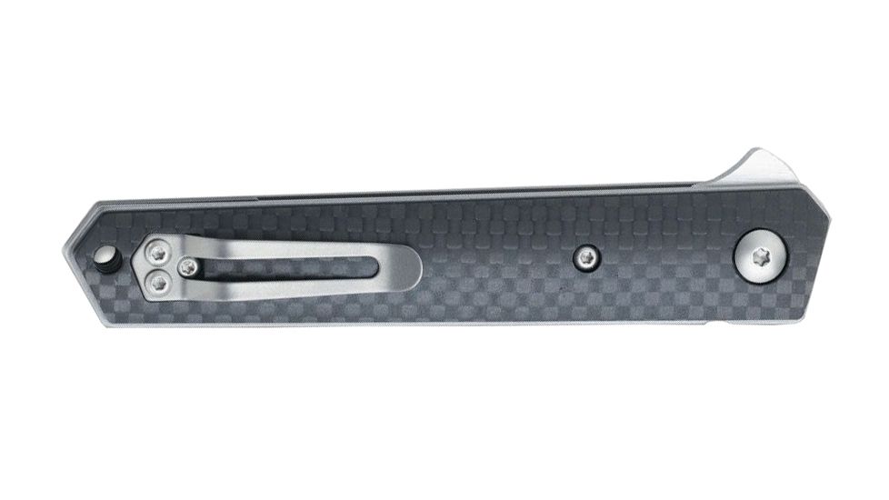 Boker USA Boker Plus Kwaiken Mini Flipper Carbon Folding Pocket Knife,3.0in VG-10 Steel Blade,Carbon Fibre Black Handle, 01BO283