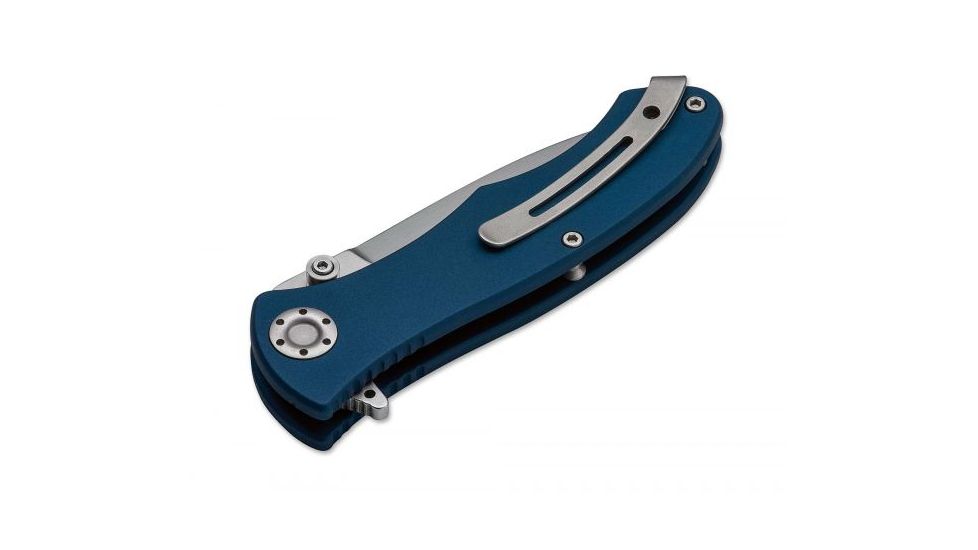 Boker USA Boker Turbine II FB Edition,3.1in X-15T.N. Steel Blade,Aluminium Blue Handle 110121