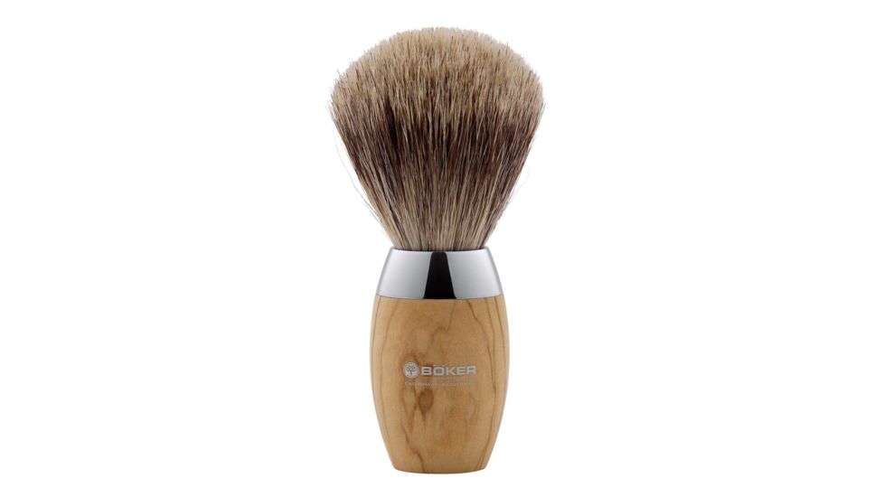 Boker USA Classic Shaving Brush,Olive Wood Handle 04BO124