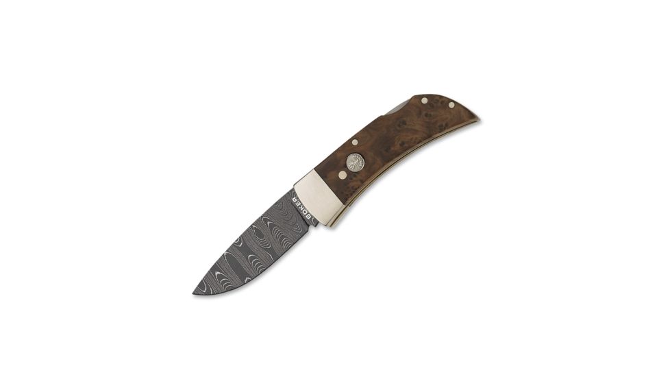 Damascus Knife, African Thuya Handle, 3.25in Blade