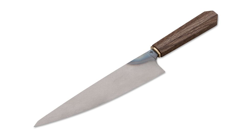 Boker USA Hohenmoorer Classic Chefs Knife,9.5in Mono Carbon C100Cr6 Steel,Smoked German Oak Handle 03HM005