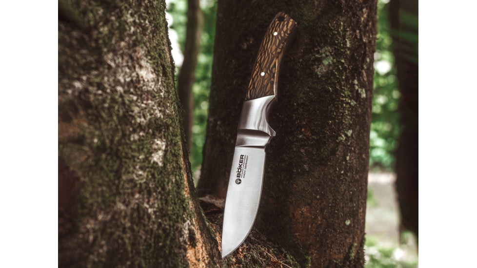 Boker USA Integral Lacewood Knife, Brown, Small, 123535