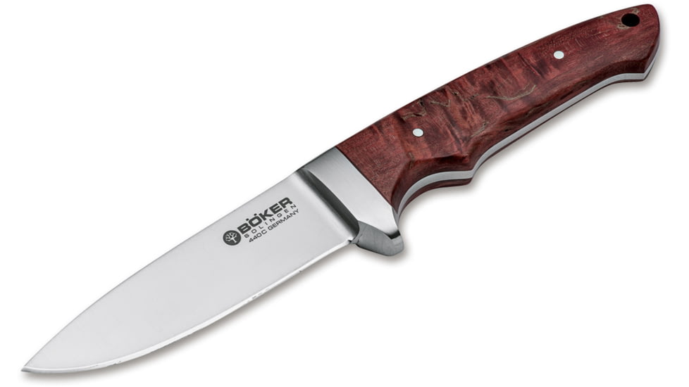 Boker USA Integral II Curly Birch Knife, Brown, Small, 121541
