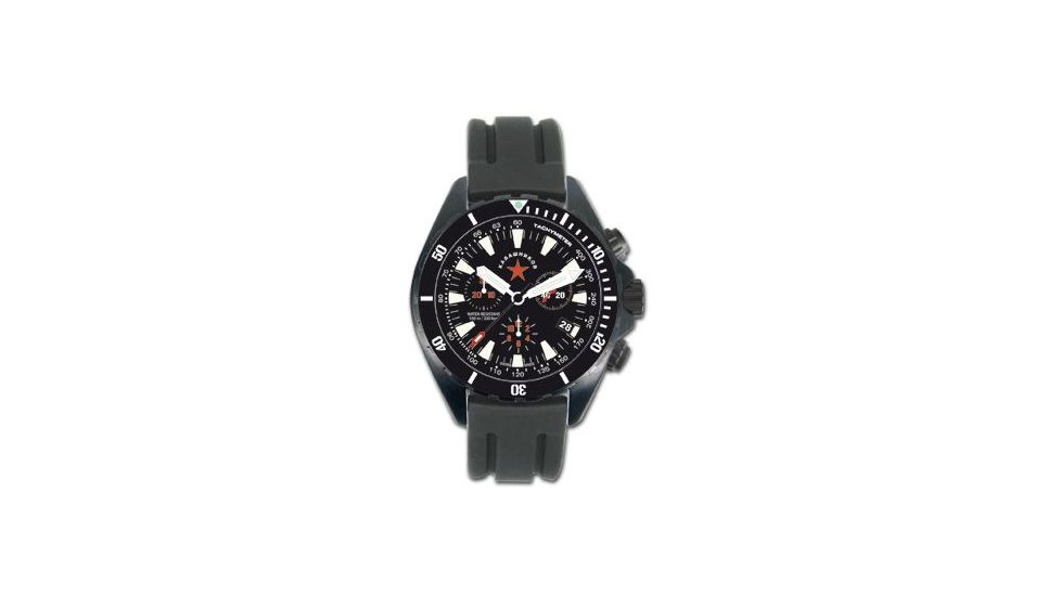 Boker USA Kalashnikov Solidaridad 2 Waterproof Watch, Chrono, Quartz Ronda RL530 09KAL510