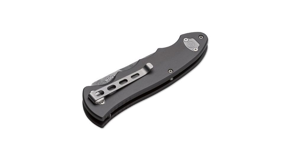 Boker USA Leopard Damast III 42 Collection Folding Knife,3.81in Hanforged Damascus Blade,Powdered Metal Damascus Inlays 110239DAM