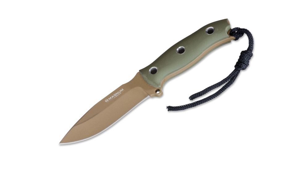 Boker USA Magnum Golf Tango Fixed Blade Knife,4.13in 440A Steel Blade,Sand G10 Handle 02SC647