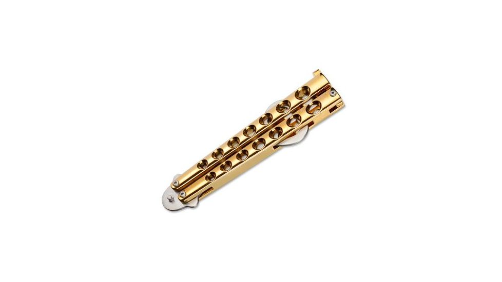Boker USA Magnum Balisong Gold Bottle Opener 09SC012