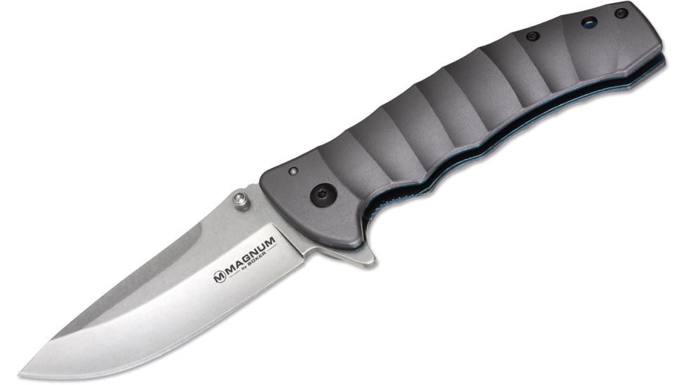 Boker USA Magnum Blue Drop Knife, Black, Small, 01RY199