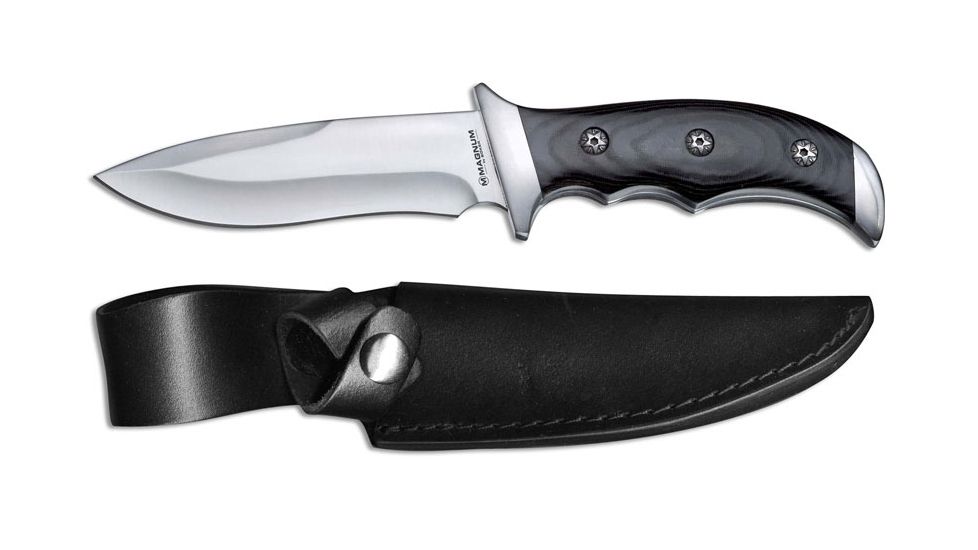 Boker USA Magnum Capital Fixed Blade Knife,4.5in 440 Stainless,Micarta Handle B-02RY336