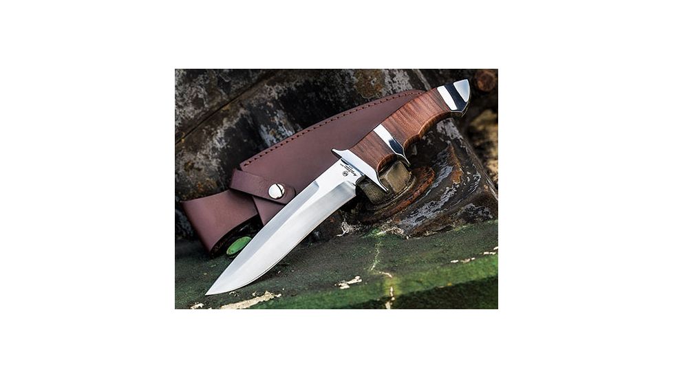 Boker USA Magnum Collection 2015 Fixed Blade Knife,7.04in 440C Steel Blade,Leder Handle 02MAG2015