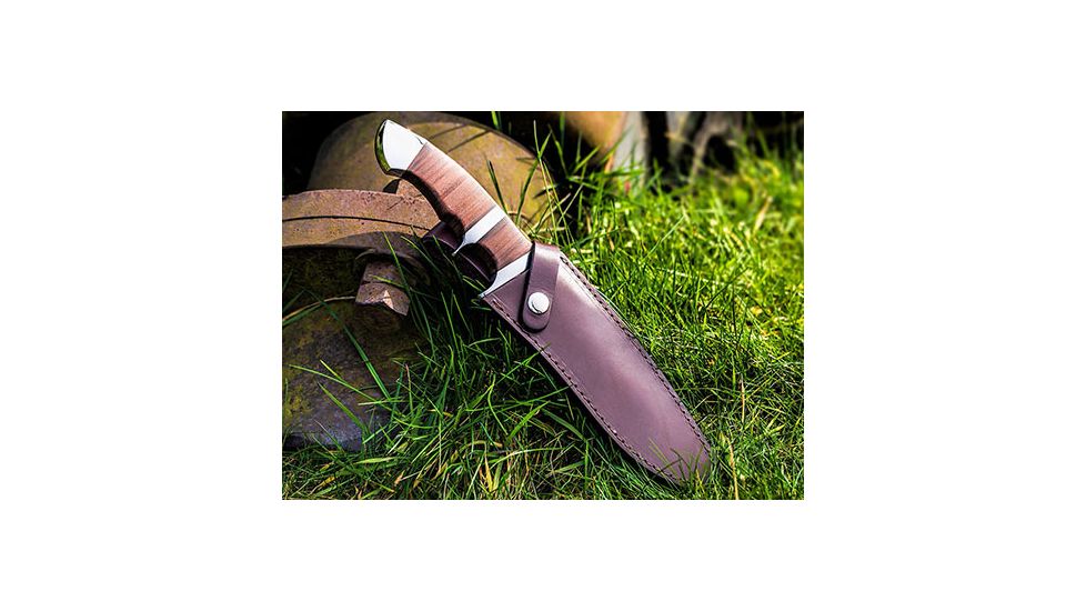 Boker USA Magnum Collection 2015 Fixed Blade Knife,7.04in 440C Steel Blade,Leder Handle 02MAG2015