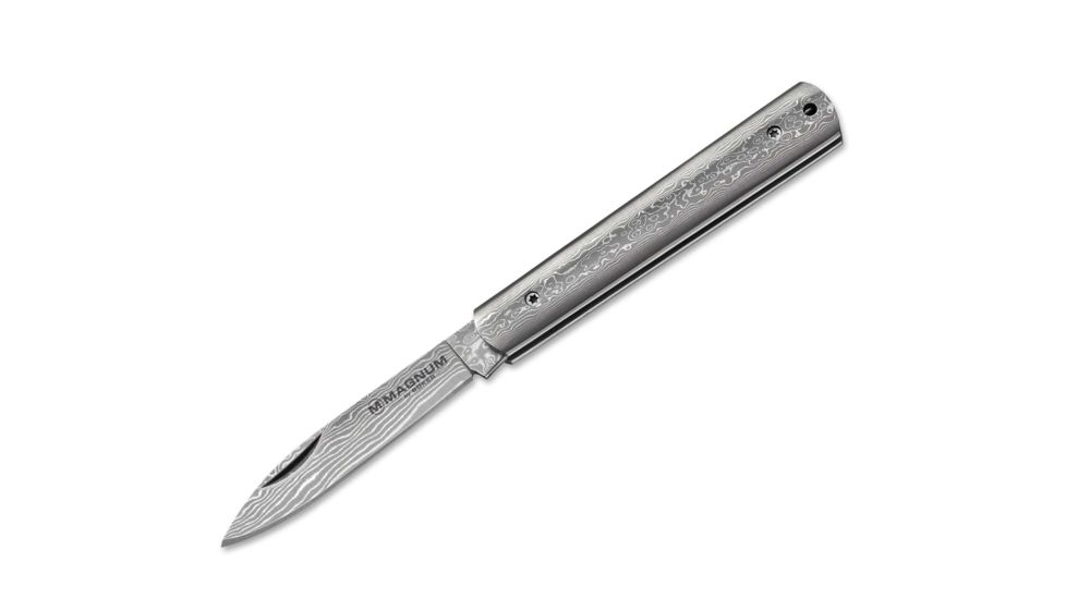 Boker USA Magnum Damascus Slim Folding Knife,2.75in Damascus Steel Blade and Handle 01MB215DAM