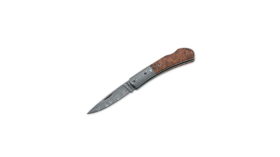 Boker USA Magnum Damascus Quincewood Folding Knife 01MB550DAM