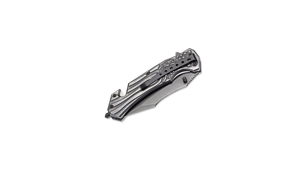 Boker USA Magnum Freedom Folding Knife,3.5in 440 Steel Blade,Edelstahl Handle 01RY188