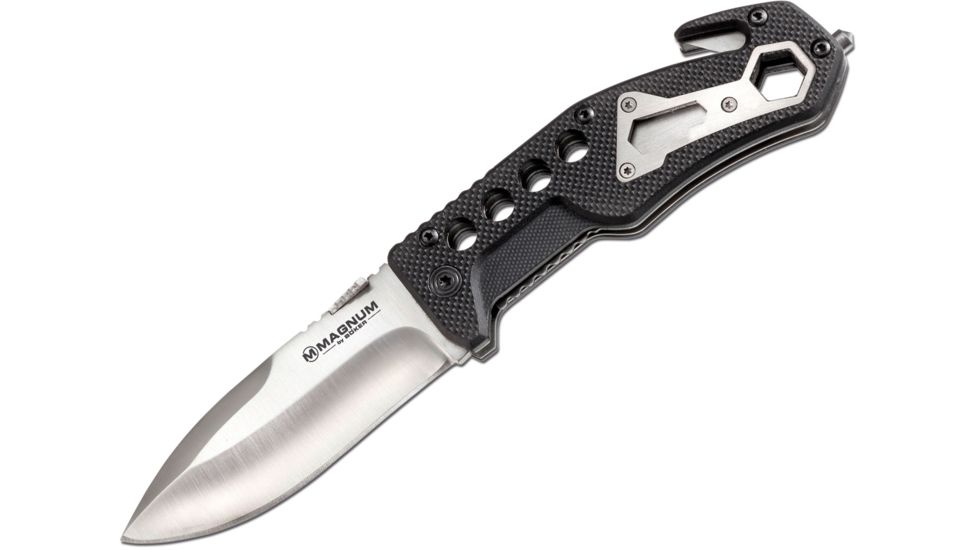 Boker USA Magnum Mechanic Folding Knife,3.5in 440 Stainless Steel Blade,G10 Handle 01SC171