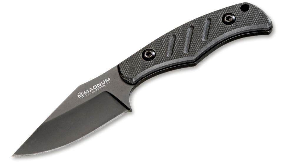Boker USA Magnum Neck Bowie Knife, Black, Small, 02MB202