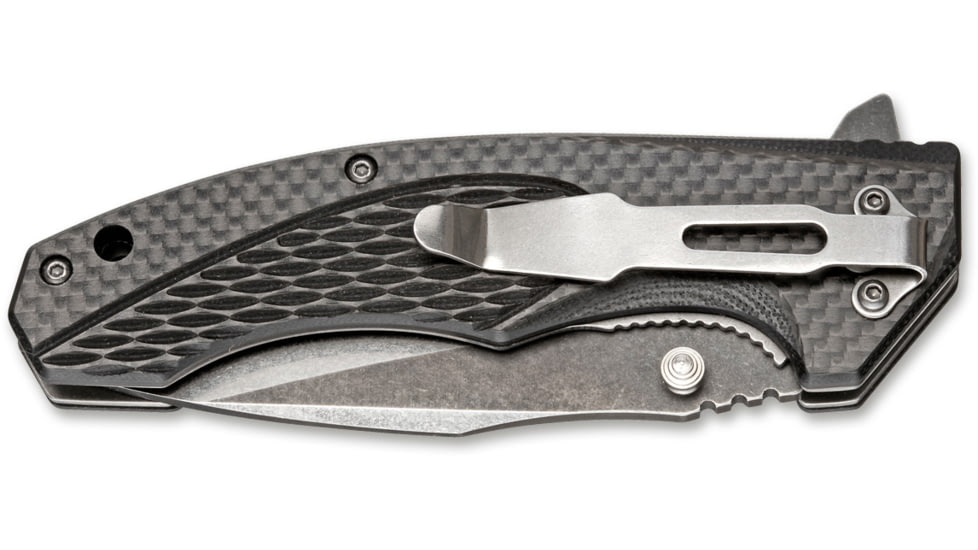 Boker USA Magnum Omen Knife, Black, Small, 01SC057