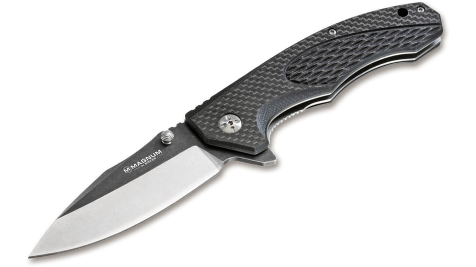 Boker USA Magnum Omen Knife, Black, Small, 01SC057