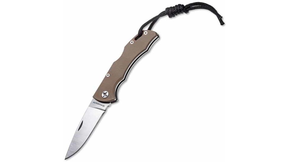 Boker USA Magnum Peewee Folding Knife,3.125in 440 Stainless,Sand G10 Handle B-01SC484