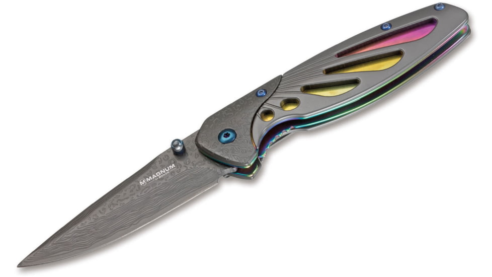 Boker USA Magnum Rainbow Odonata Knife, Multicolored, Small, 01RY314