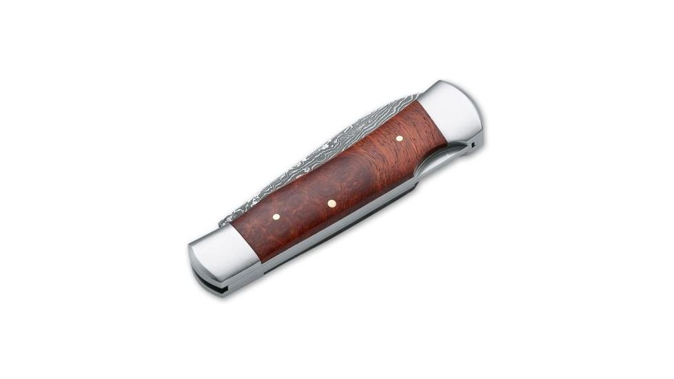 Boker USA Magnum Rosewood Damascus Folding Knife 01RY166DAM