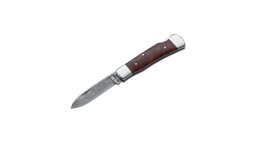 Boker USA Magnum Rosewood Damascus Folding Knife 01RY166DAM
